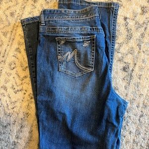 Plus size curvy bootcut jeans